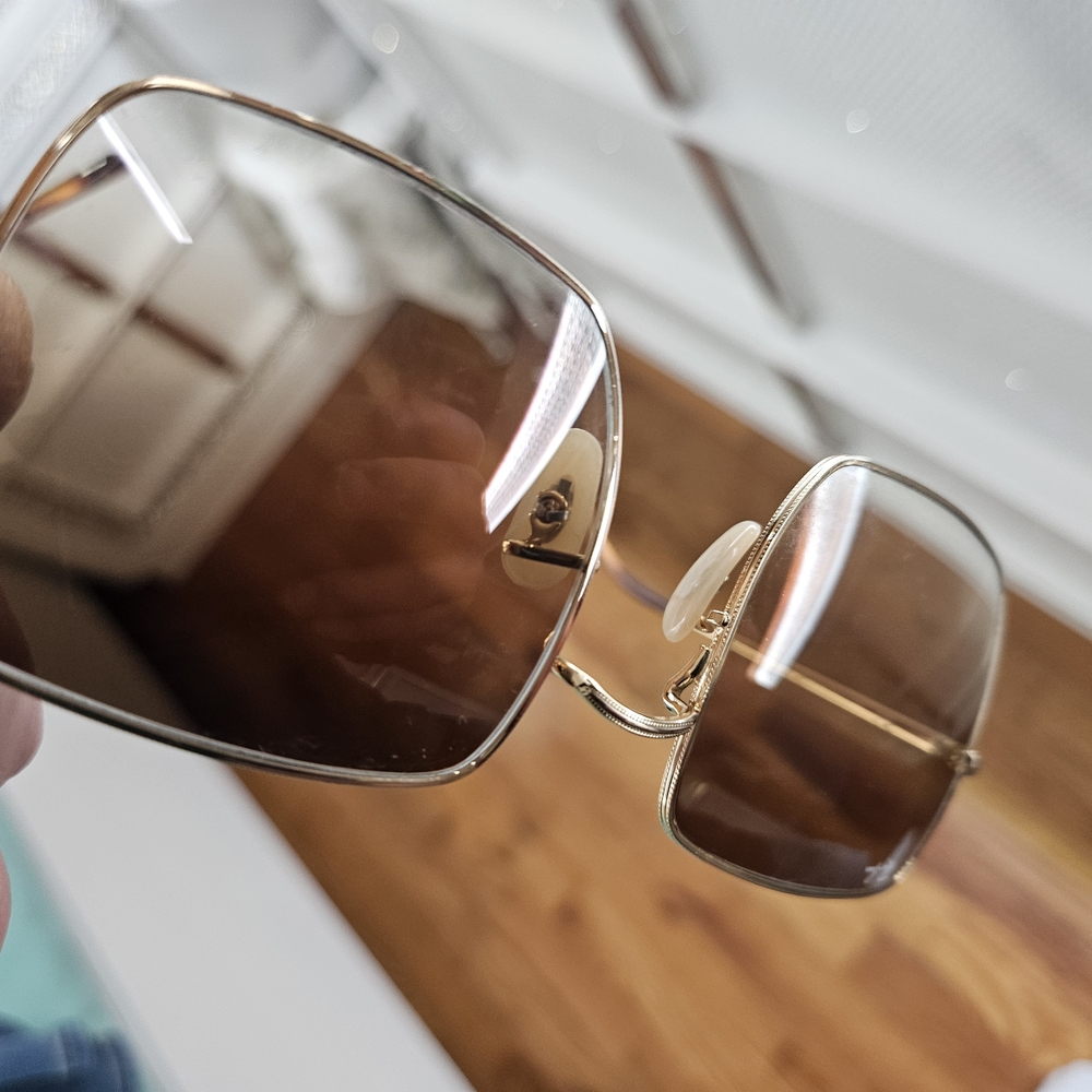 Ray-Ban Gold Square Sunglasses